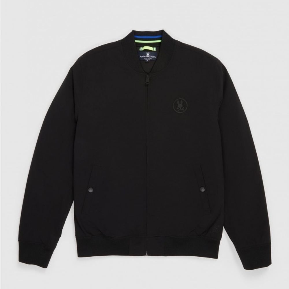 Psycho Bunny MENS SPRUCE BOMBER JACKET - B6N804U1CO